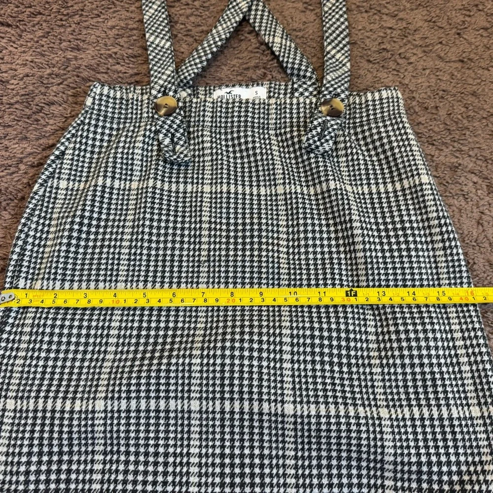 2 FOR $20Holluster Plaid Jumper Suspenders Pinafore Skirt Overalls School Girl S - Picture 10 of 10